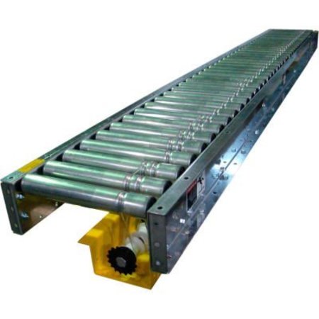 OMNI METALCRAFT Omni Metalcraft Lineshaft 7' Slave Conveyor - 1.9" Dia. - 36"BF LSSS1.9X16-36-3-7